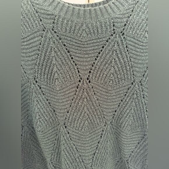 Sonoma Dark Green Cotton Blend Knit Crewneck Sweater Forest Green Size XL - Picture 3 of 7